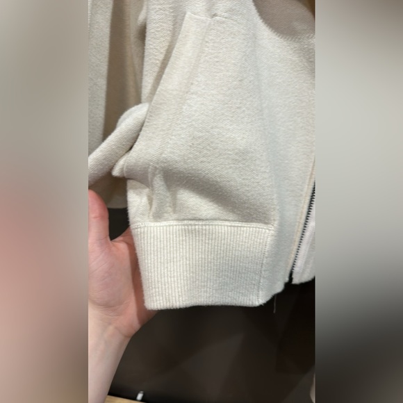 Free people Georgia sweater hoodie cream moto cut - Picture 6 of 11